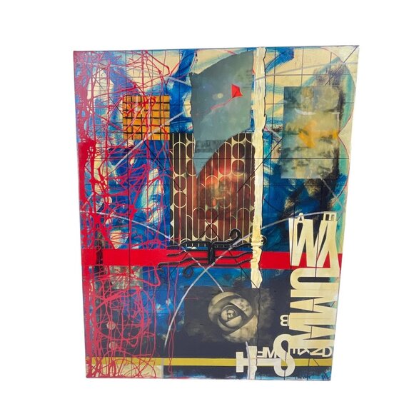 Trevor Williamson "Digital Void Tattoo" Limited Edition Canvas Abstract Art - Picture 1 of 13